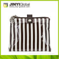 2014 promotional bag cosmetic bag for lady pvc zipper cosmetic bag portable cosmetic bag fashion stripe cosmetic bag
